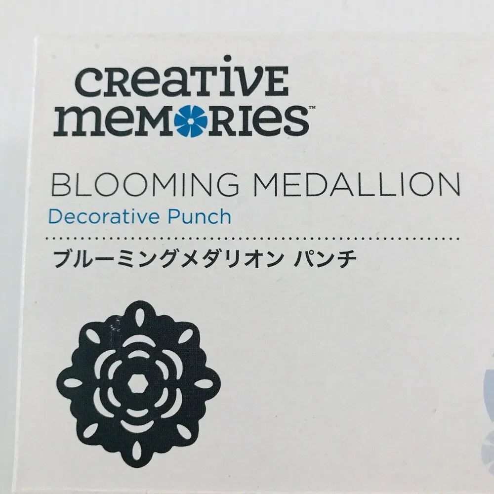Creative Memories Blooming Medallion Decorative Punch New With Box 2019